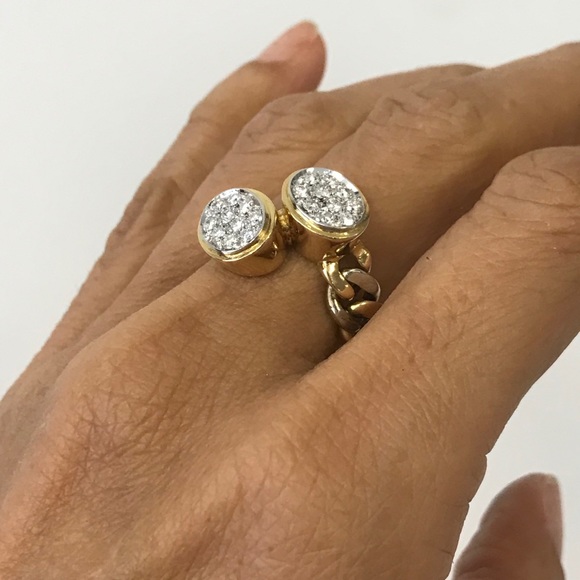 SOLD ❌ 18k Paté-Set Diamond Ring - Picture 5 of 14